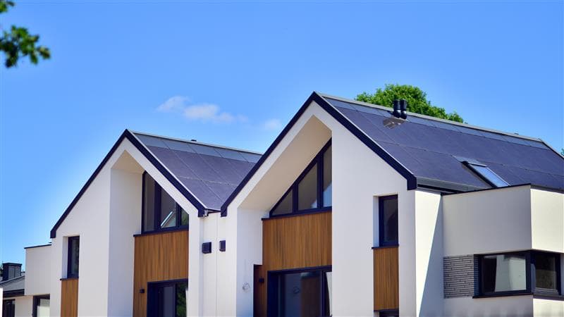 Roof of a house